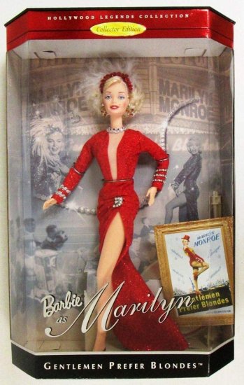 Barbie 「紳士がブロンドを好む」映画のマリリンとしてのバービー。