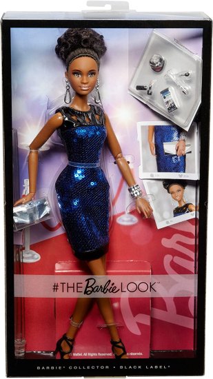 Barbie バービーの見た目人形、黒髪 ぬいぐるみ・人形