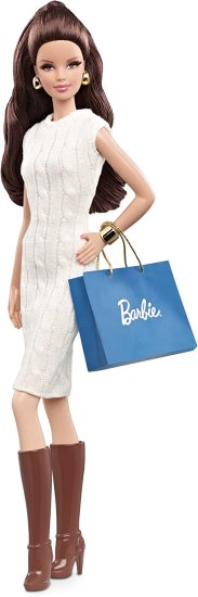Barbie マテルバービーコレクターバービールックコレクションシティショッパーあやつり人形と真っ白い御召しもの