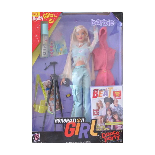 Barbie バービージェネレーションガールドールダンスパーティーw取りのこしな御召しもの、写真機、三脚架、ボディグリッツなど！ （1999）