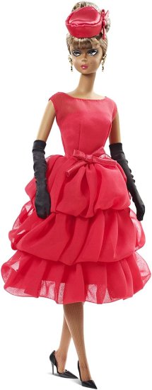 Barbie バービーコレクターBFMC、レッドドレスアフリカ系亜米利加人あやつり人形