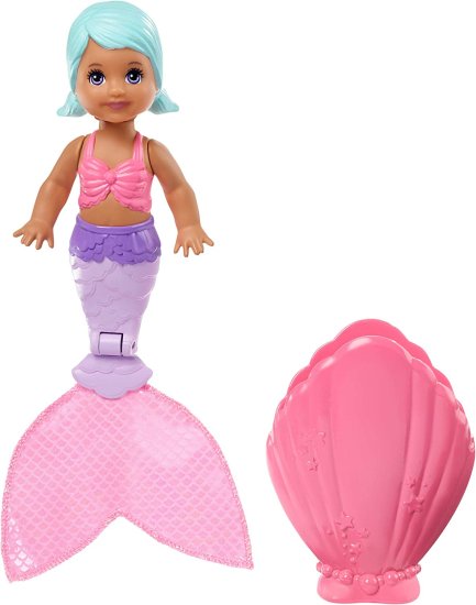 Barbie バービードリームトピアブラインドパックサプライズマルメイドドール、4インチ、貝殻、サプライズルック、3-7歳への贈り物｜ワールドセレクトショップ