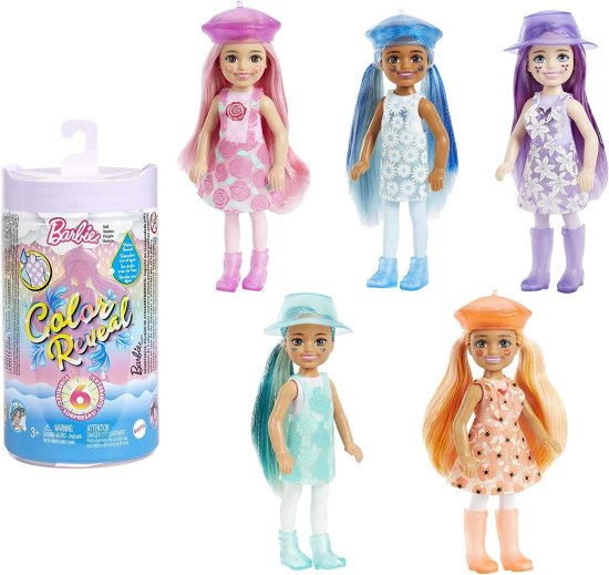 Barbie バービーチェルシーの色は、6つの驚きで人形を明らかにし、ラベンダーの花の印刷と色の変化を備えたサンシャイン＆スプリンクルシリーズ。 3歳以上の子 9,548円