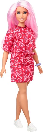有名な高級ブランド 代引き不可 Barbie バービーファッショニスタドール＃151赤いペイズリーのトップ スカート 白いスニーカー シュシリーブレスレット おもちゃ3-8歳を着た長いピンクの achairdom.ru achairdom.ru