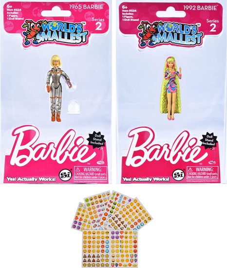 激安ブランド Barbie 世界最小のバービーシリーズ2バンドルセット2 1965宇宙飛行士 1992完全に髪と絵文字ステッカーセット Red Development Pl 激安ブランド Barbie 世界最小のバービーシリーズ2バンドルセット2 1965宇宙飛行士 1992完全に髪と絵文字ステッカーセット Red Development Pl