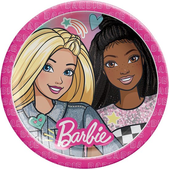 BarbieJazzleAmscanバービーDreamtogetherBirthdayPartyTablewareKitNapkins、Plates、TablecoverBundle、16人のゲスト