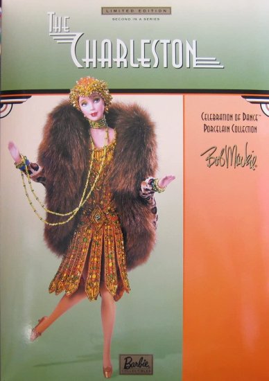 Barbie バービーThe Charleston Porcelain Doll Bob Mackie 2番目のつづき物のDance Limited Edition W Shipper（2000）
