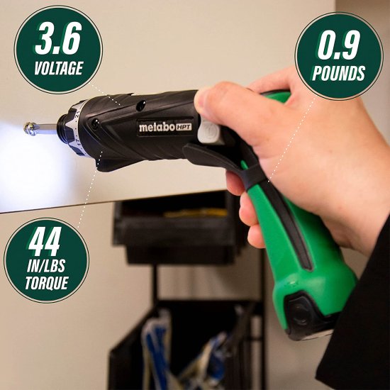 【楽天市場】Metabo HPT 3.6V Cordless Screwdriver Kit 2 LithiumIon