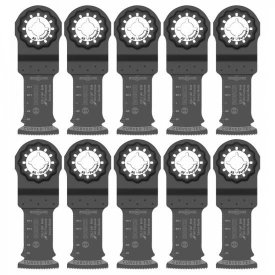 Bosch OSL114F-10 1-1/4 インチ Starlock 振動マルチツール バイメタル プランジカット ブレード 10 個パック