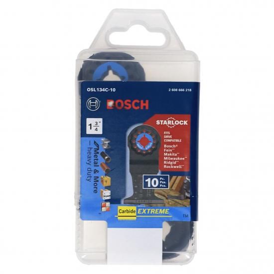 BOSCH OSL134C-10 10個容器に並べる 1-3/4in はやりっ児鍵を掛ける振りまわすマルチ物の具 金属元素など カーバイドエクストリームプランジカットブレード 金棒、金属元素、釘付き木