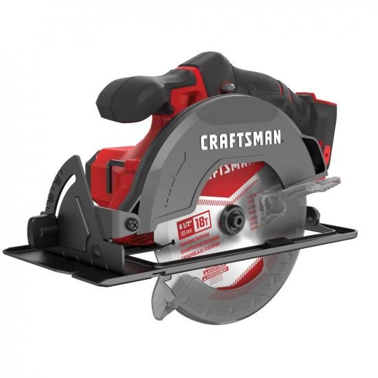 CRAFTSMAN V20 コードレス丸鋸、6-1/2in、本体のみ (CMCS500B)