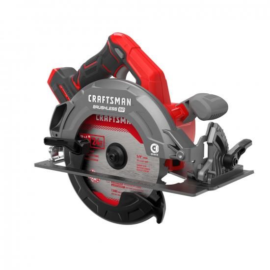 CRAFTSMAN V20 RP コードレス丸鋸、7-1/4in、本体のみ (CMCS551B)