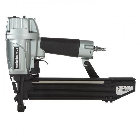 Metabo HPT 7/16インチ標準クラウンステープラー、プロ推奨の空気圧式パワーネイラー、屋根デッキと床下地の設置用建設ツール、16ゲージパワーステープラー