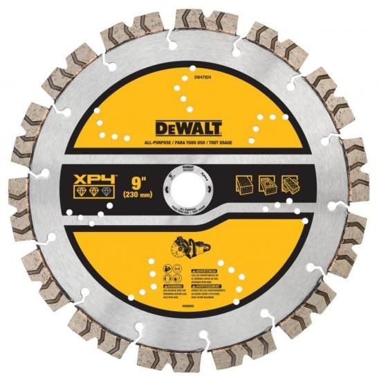 DEWALT ダイヤモンドソーブレード、コンクリートおよび石材用ブレード、セグメント化、9インチ (DW47924)