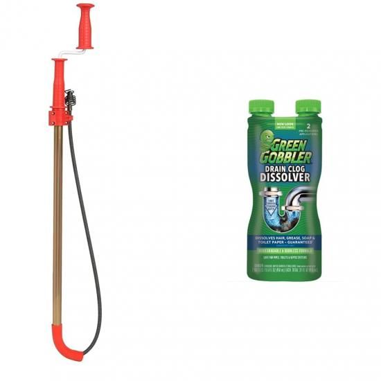 RIDGID 室内用便器用スネークオーガー + Green Gobbler 水抜き管言ってみれば取り止める剤