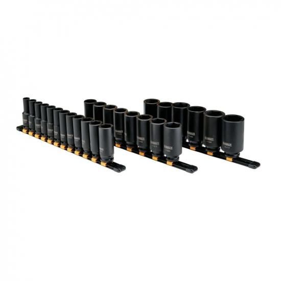 DEWALT DWMT19242 26PC MM 1/2インチドライブインパクトディープソケットセット