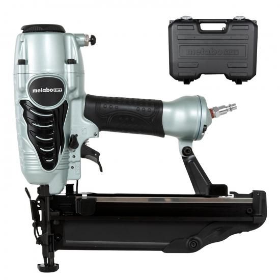 Metabo HPT仕上げ釘打機（エアダスター付き）、プロ推奨の空気圧式パワー釘打機、モールディング、チェアレール、キャビネットに最適、軽量3.7ポンド、16ゲ