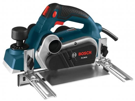 BOSCH 3-1/4in 6.5アンペア 大工仕事用ハンドプレーナー、切りおとす深さ2.6粍、吊りひも付き添い人、キャリングケース付き添い人 (PL2632K)