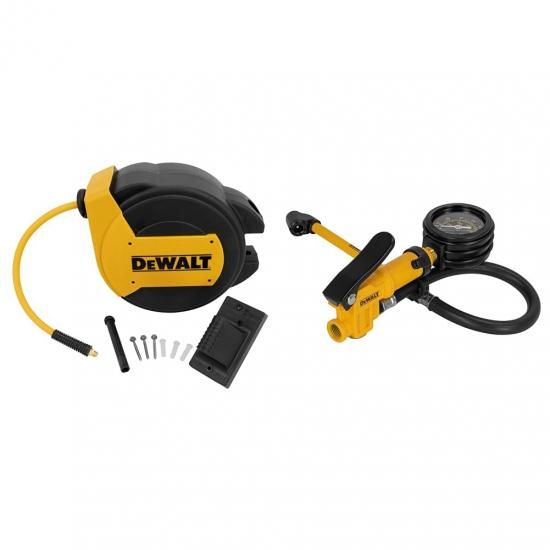 DEWALT DXCM024-0434 3/8in x 50フート密閉型導管木管 \u0026 2inアナログ文字盤式インフレーター（12in導管 \u0026 デュアルヘッドチャック付