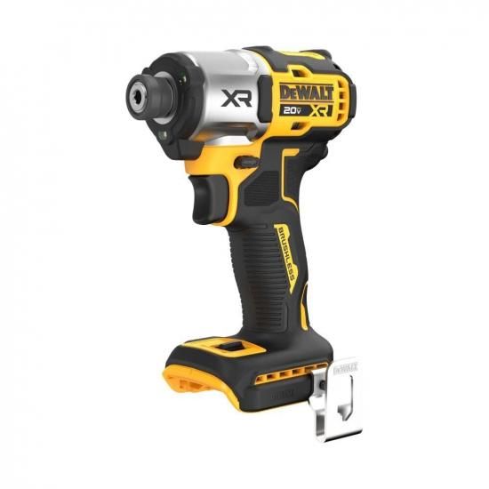 DEWALT 20V MAX XR インパクトドライバー、ブラシレス、1/4インチ、3スピード、本体のみ (DCF845B)