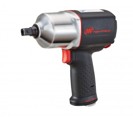 Ingersoll Rand 2135PQXPA 1/2inエアインパクトレンチ、静音、1100フートポンドトルク、懐鉄砲手持ち部分、ピンアンビル