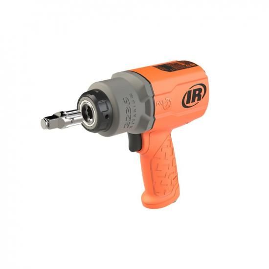 Ingersoll Rand 2236QTIMAX-O DXS2 1/2インチエアインパクトレンチ、静音、1500 ft-lbトルク、チタンハンマーケース、フリクションリングリテーナー、オレン