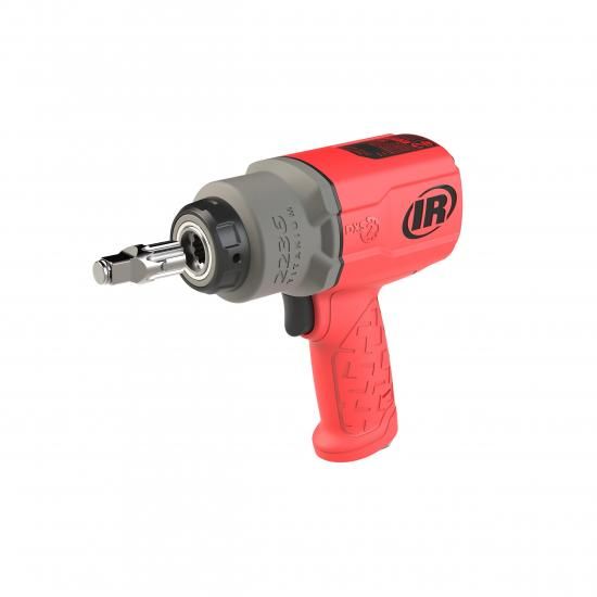 Ingersoll Rand 2236QTIMAX-R DXS2 1/2インチエアインパクトレンチ、静音、1500 ft-lbトルク、チタンハンマーケース、フリクションリングリテーナー、レッド