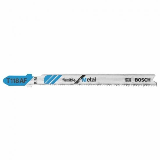 BOSCH T118AF100 100天下太平 3-5/8in 17-24 TPI 軟らかい 金属元素用Tシャンクジグソーブレード