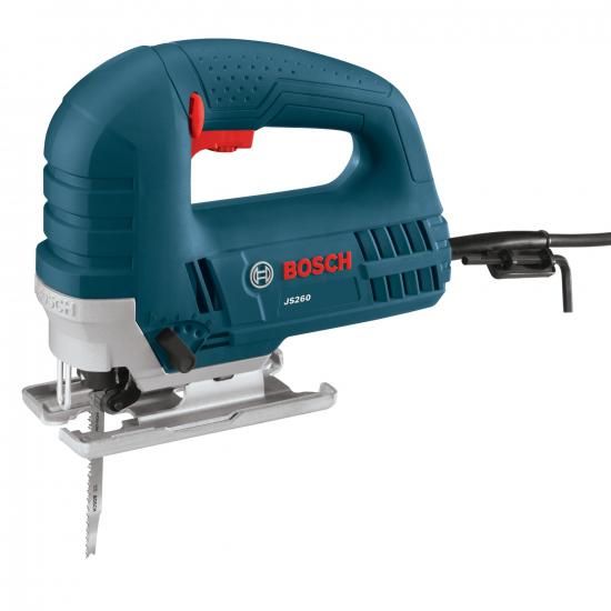 BOSCH JS260 いの一番手持ち部分ジグソー - 6.0アンペア原動機、変数す早さ取り締まる、低振りまわすプランジング腹積もり、手道具不必要の金モール取り替えっこ取り合わせ - 判然たるでス