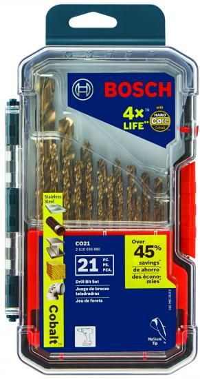 BOSCH ボッシュ CO21 コバルトメタルドリルビットセット（21天下太平）