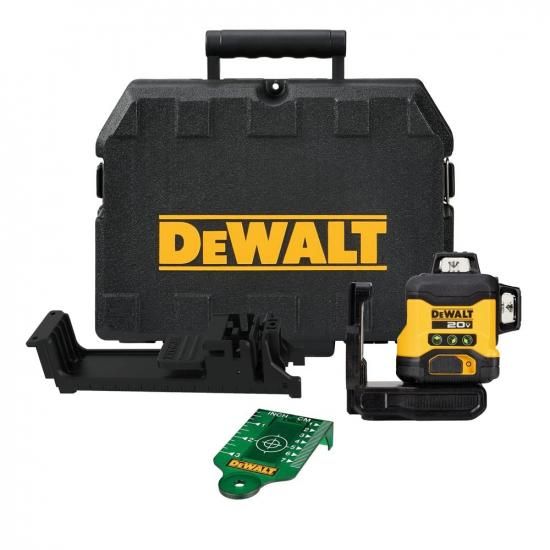 DEWALT 20V MAX レーザーレベル、クロスラインレーザー、3X360、グリーン、本体のみ (DCLE34031B)