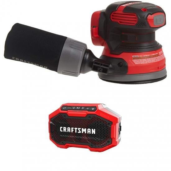 CRAFTSMAN V20 ランダムオービットサンダー（Bluetooth金棒引き付き添い人、手道具のみ）（CMCW220B \u0026 CMCR001B）