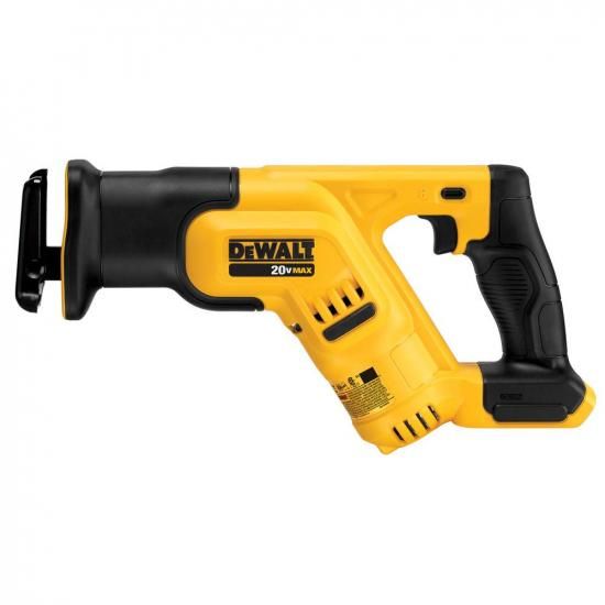 DEWALT 20V MAX コードレスレシプロソー、パウダーコンパクト、変数速力度、LED点火装置、本体のみ (DCS387B)
