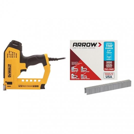 Dewalt DWHT75021 ヘビーデューティー電動5-インチ-1マルチタッカー＆矢印ジッパー 506IP ヘビーデューティーT50ステープル（室内かざり付ける、組みたてる、調度品、芸術品用 その他-花・ガーデン・DIY-DIY・工具