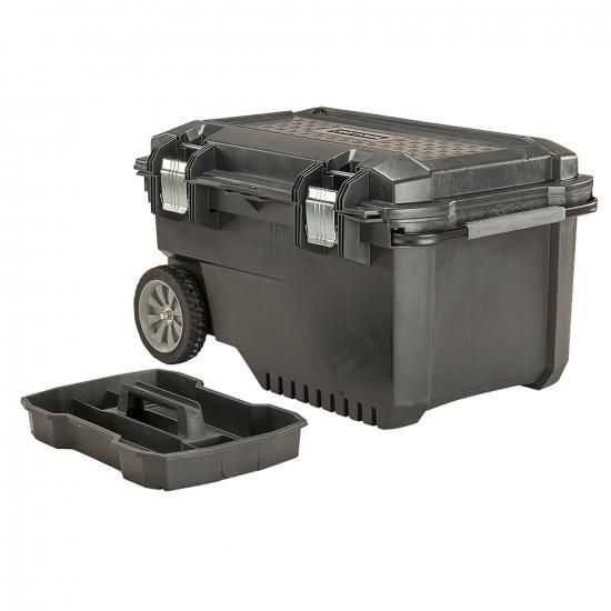 CRAFTSMAN 29in ローリングツールボックス（キャスター付き添い人）、黒いこと、可塑性物質、鍵を掛ける能力のある（CMST24800）