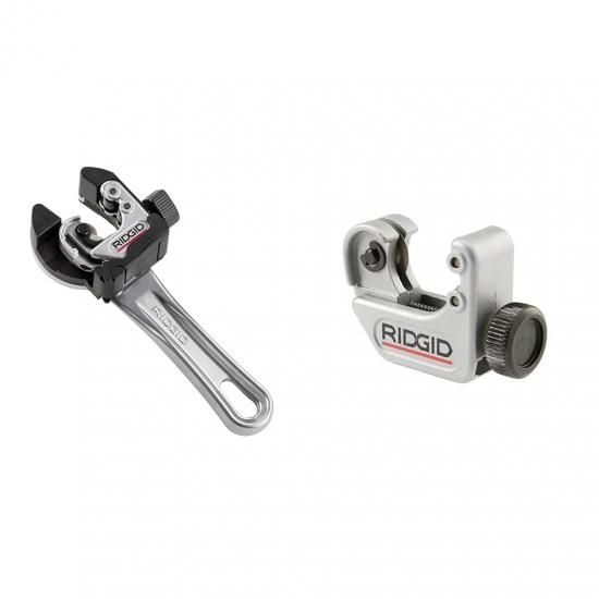 RIDGID 2-in-1 クローズクォーター 1/4インチ～1-1/8インチ メタルチューブカッターバンドル（3/16インチ～15/16インチ チューブカッター付き）