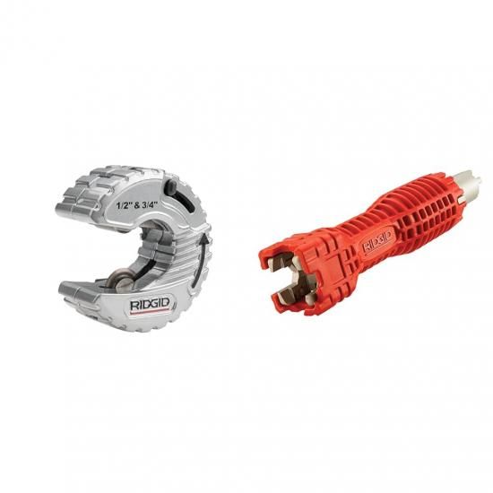 Ridgid 銅管カッターとEZチェンジ配管レンチ蛇口ツールセット
