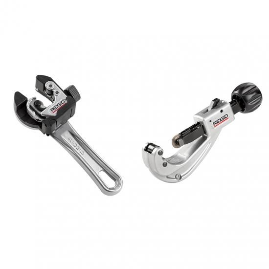 RIDGID 32573 モデル 118 2-in-1 クローズクォーターズ オートフィード 1/4インチ～1-1/8インチ メタルチューブ コンパクトカッター & 31632 モデル 151 ク