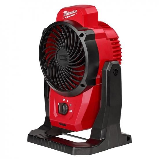 Milwaukee ミルウォーキー M12 マウントファン - 本体のみ、充電器・バッテリーなし、レッド、ミディアム