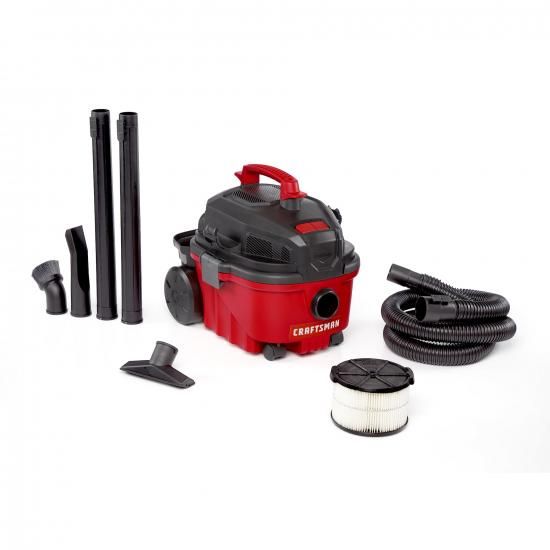 Craftsman 手工芸品マン CMXEVBE17040 4gal 5.0まっ盛りHP 情の籠もった＆素っ気ない掃き出す機、ポータブルショップバキューム、水漉し、導管、差し押さえ付