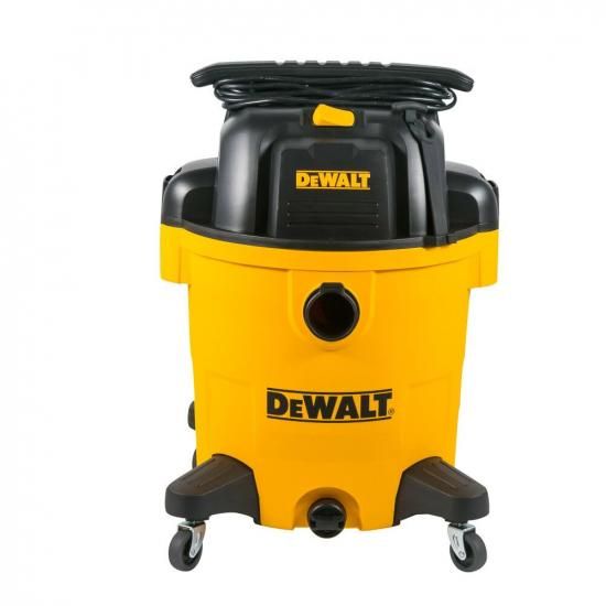 DEWALT 12ガロン ポリウェット/ドライバキューム、5.5HPショップバキューム、ワークショップ、作業現場、商業エリア向けウェットバキュームクリーナー、大容