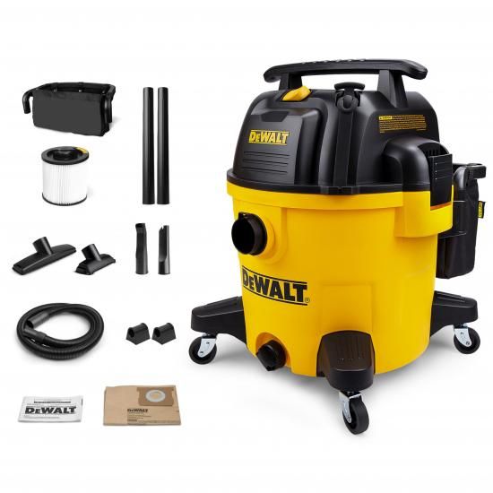 DEWALT 10gal ショップバキューム 情の籠もった＆素っ気ない、5.5まっ盛りHPポリ情の籠もった＆素っ気ない洗い濯ぎ機（差し押さえ付き添い人）、2段原動機、携帯型手持ち部分/