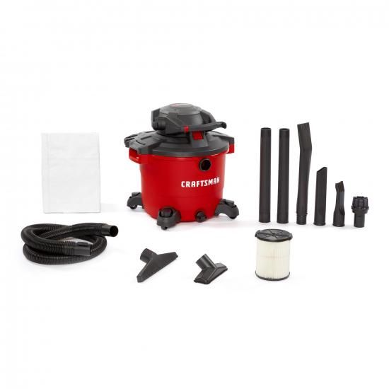 CRAFTSMAN CMXEVBE17607 16gal 6.5まっ盛りHP 情の籠もった＆素っ気ない掃き出す機、取りはらい能力のあるなリーフブロワー付き添い人、ポータブルショップバキューム、情の籠もった＆ドラ