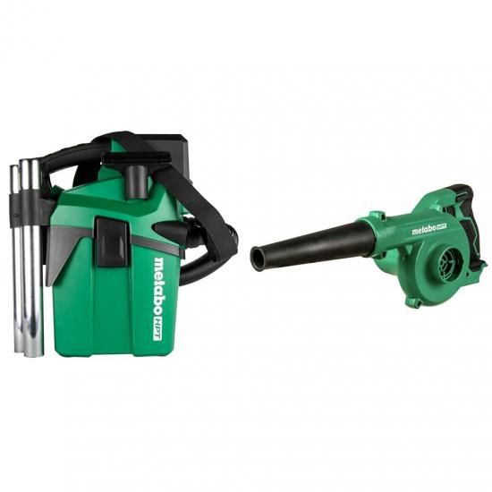 Metabo HPT 18V MultiVolt 1.6gal パウダーコンパクト乾湿両用掃き出す機 | 物の具のみ - 蓄電池なし | RP18DAQ4 + Metabo HPT 18V MultiVolt コードレス リチウ