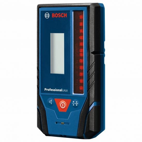 BOSCH LR10 500フート赤いこと光束回転させるレーザ受信システム（据え付け鉤括弧と9V乾電池属する）
