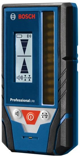 BOSCH LR8 165フィート 赤・緑ビーム ラインレーザーレシーバー（取り付けブラケット、単三電池2本、ベルトポーチ付属）