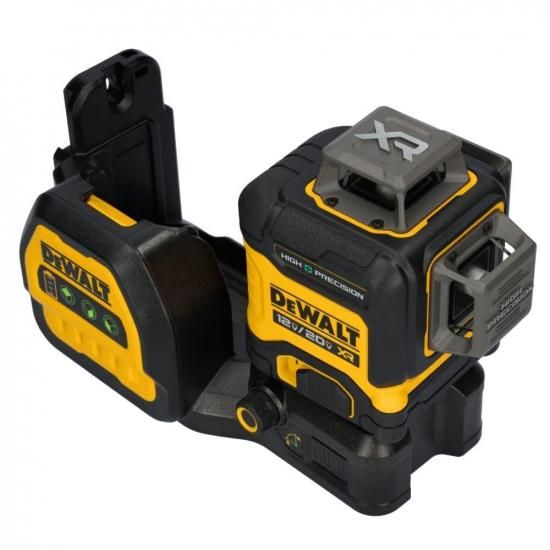 DEWALT 12V/20V MAX XR ラインレーザー、高精度 3 x 360、グリーン、バッテリーおよび充電器付属 (DCLE34033D1)