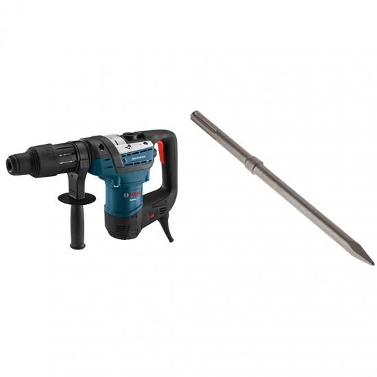 BOSCH 1-9/16in SDS-Max コンビネーションロータリーハンマー RH540M（青味）とBOSCH HS1904 SDS-max 16in Rtec ブルポイントチゼル