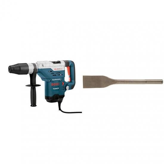Bosch 11264EVS 1-5/8インチ SDS-Max コンビネーションハンマー & 2インチ x 12インチ SDS-Max タイルチゼルハンマー スチール HS1915