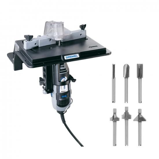 Dremel ドレメル 231 ロータリーツールシェーパー＆ルーターテーブルアタッチメント＆6ピースルータービットセット